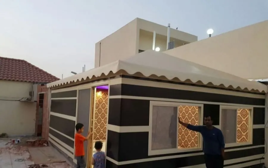 تصميم حديث لبيوت الشعر في المملكة العربية السعودية 