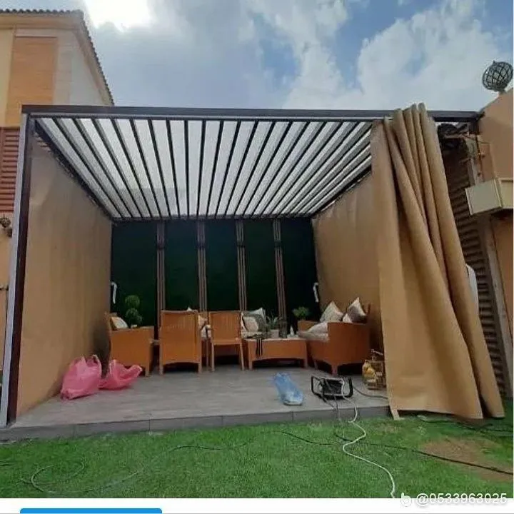 مظلات أسطح وحدائق بمواصفات عزل حراري متقدمة في مكة جدة 