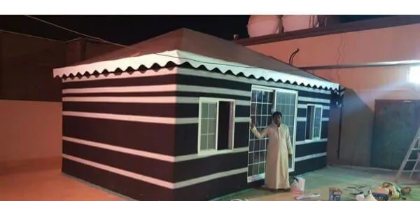 تصميم حديث لبيوت الشعر في المملكة العربية السعودية