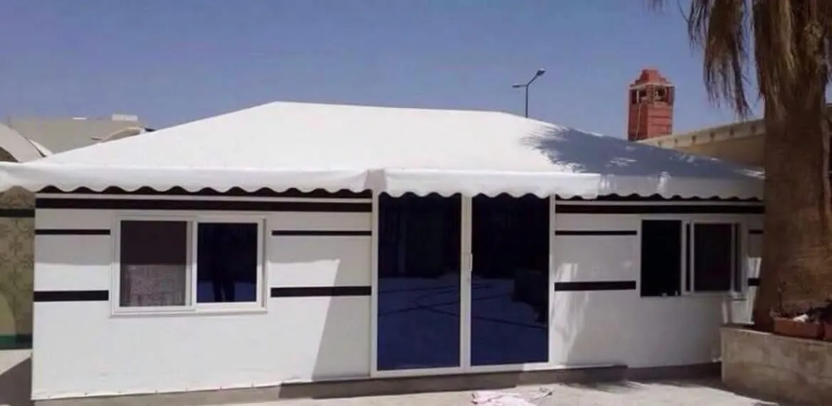 تجهيز بيت شعر في المملكة العربية السعودية
