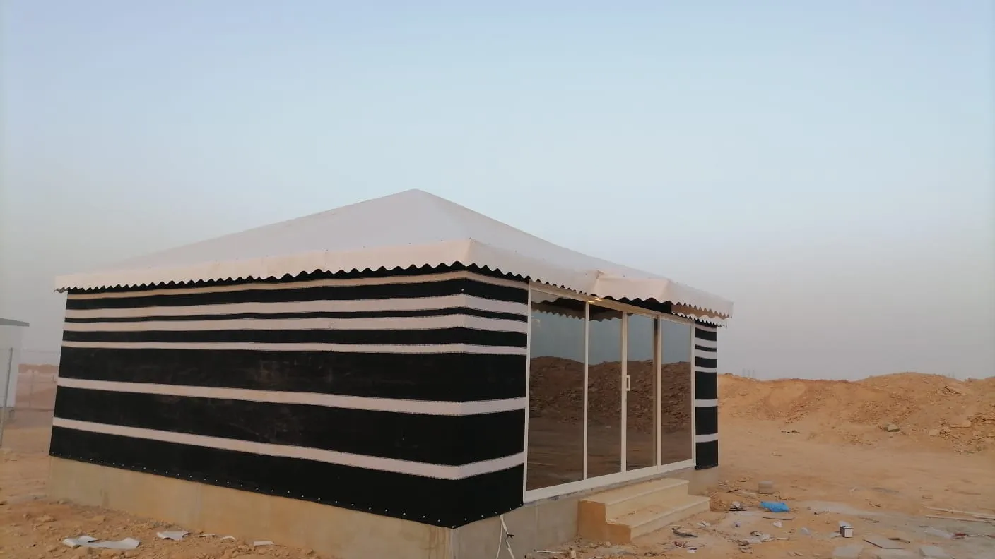 تجهيز بيت شعر في المملكة العربية السعودية