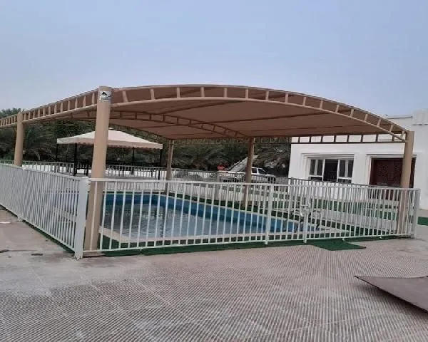 مظلات مسبح شراع لتغطية المسابح جدة مكة والطائف