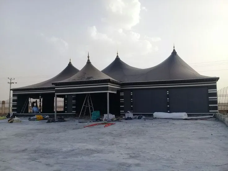خيام مقاومة للمطر بيوت شعر مع الإنارة بجدة مكة والطايف