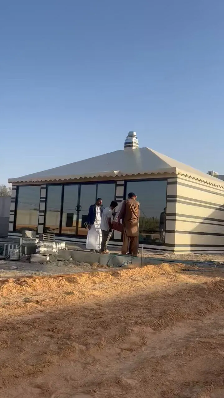 خيام مقاومة للمطر بيوت شعر مع الإنارة بجدة مكة والطايف