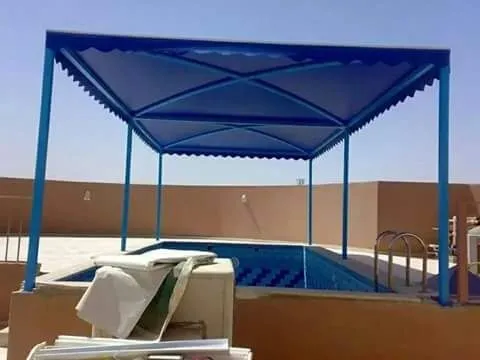تصميم مظلات مسابح مودرن بمكة جدة والمدينة