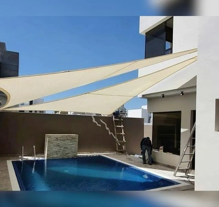 تصميم مظلات مسابح مودرن بمكة جدة والمدينة