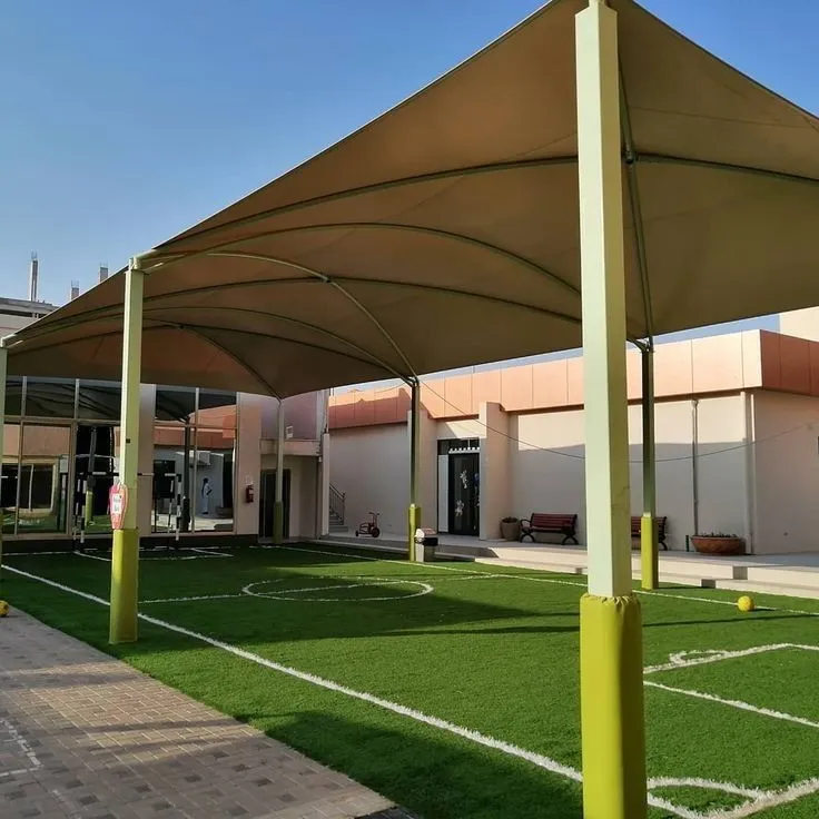 تركيب مظلات مدارس لحماية الطلاب بأعلى معايير الأمان جدة مكة