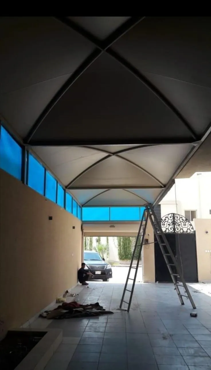 مظلات متحركة للسيارات قماش في مكة جدة ينبع